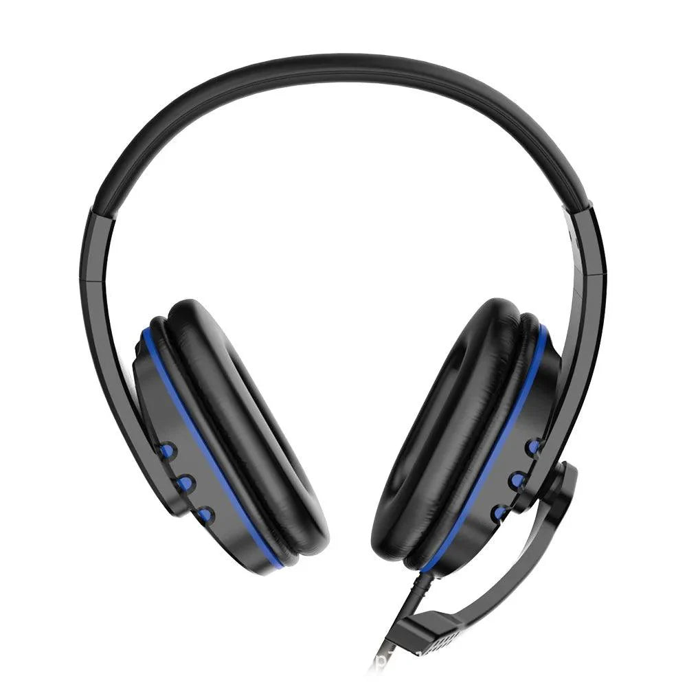 BrandName Gaming Headset - Noise-Cancelling 3.5mm Earphones with Microphone & Volume Control for PS4 & PC