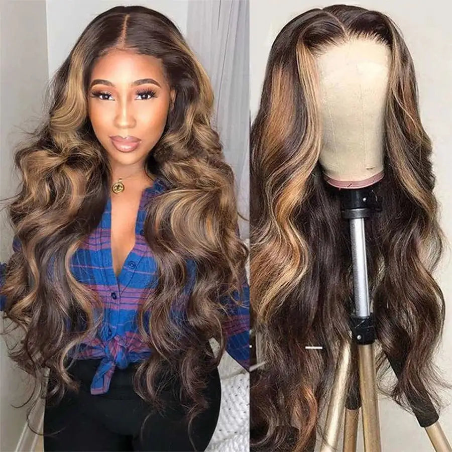 Medium And Long Curly Fashion Female Big Wave Real Human Hair Wig - Lootquake