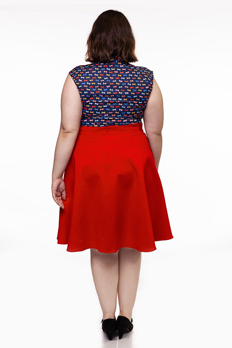 Falda Charlotte en rojo