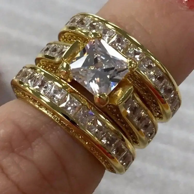 White Zircon Commemorative Women's Love Ring - Lootquake