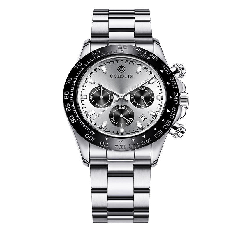 Stainless Steel Waterproof Multi-function Running Watch