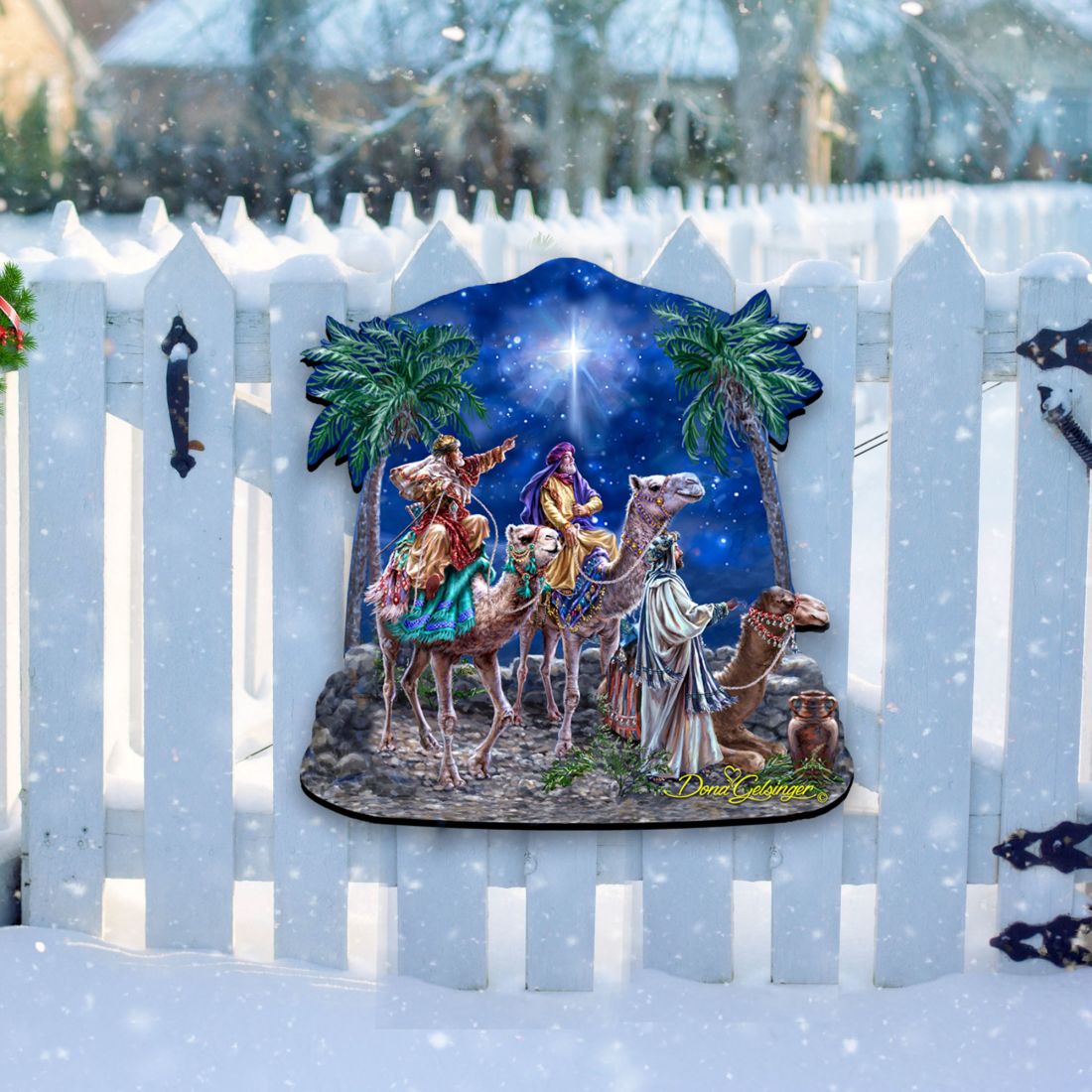 The Magic of Three Kings Nativity Door Decor by D. Gelsinger - Nativity Holiday Decor - 8161026H-1810