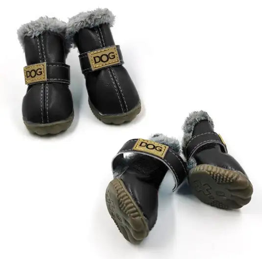Dog Thick Snow Boots Keep Warm Teddy Autumn And Winter VIP Shoes - Lootquake