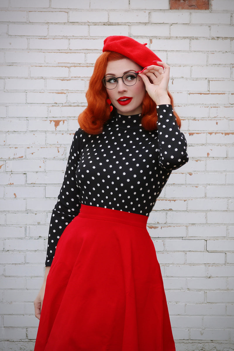 Falda Charlotte en rojo