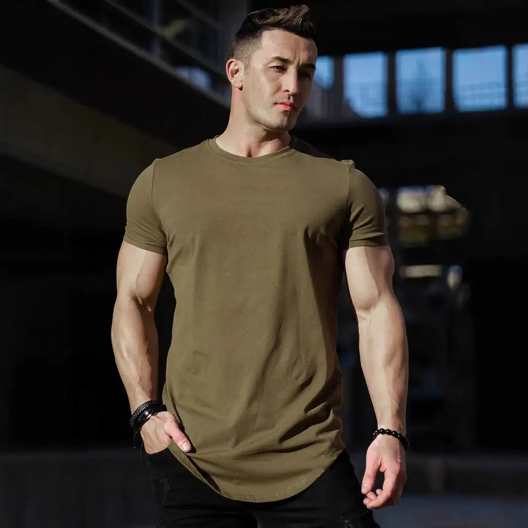 Men's Casual Short-sleeved Sports Fitness T-shirt - Lootquake