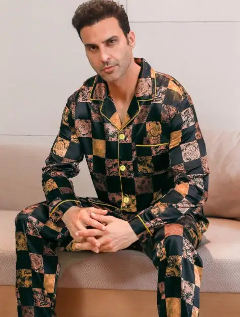 Ice Silk Men's Pajama Set - Lootquake