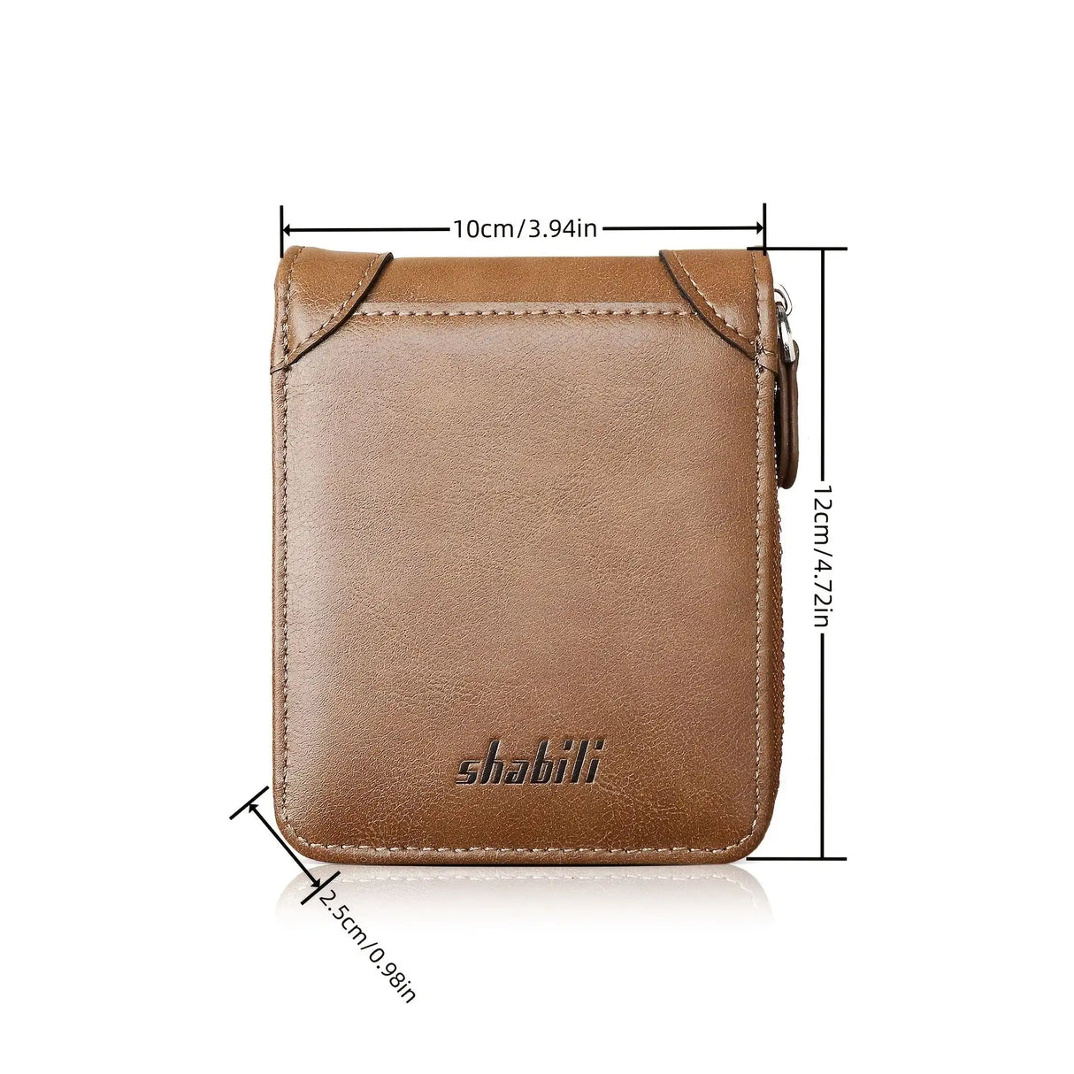 Fashionable Men's Wallet, Short Casual, Retro Zipper Youth European And American Fashion Wallet, Large Capacity, Super Practical - Lootquake