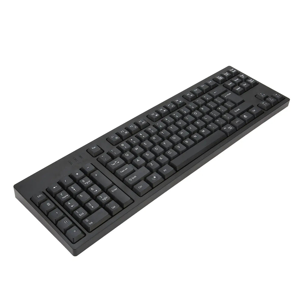 Left Handed Keyboard 109 Keys Micro USB Ergonomic Layout Plug and Play Office Keyboard for Business Accounting Designer - Lootquake