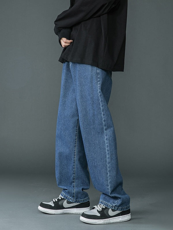 Retro Washed Denim Jeans For Men In All Seasons - Lootquake