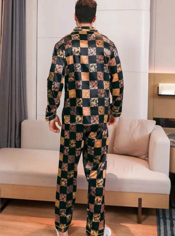 Ice Silk Men's Pajama Set - Lootquake