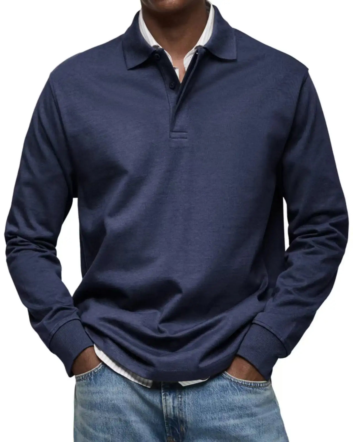 Men's Casual All-matching Long Sleeve Button Shirt - Lootquake
