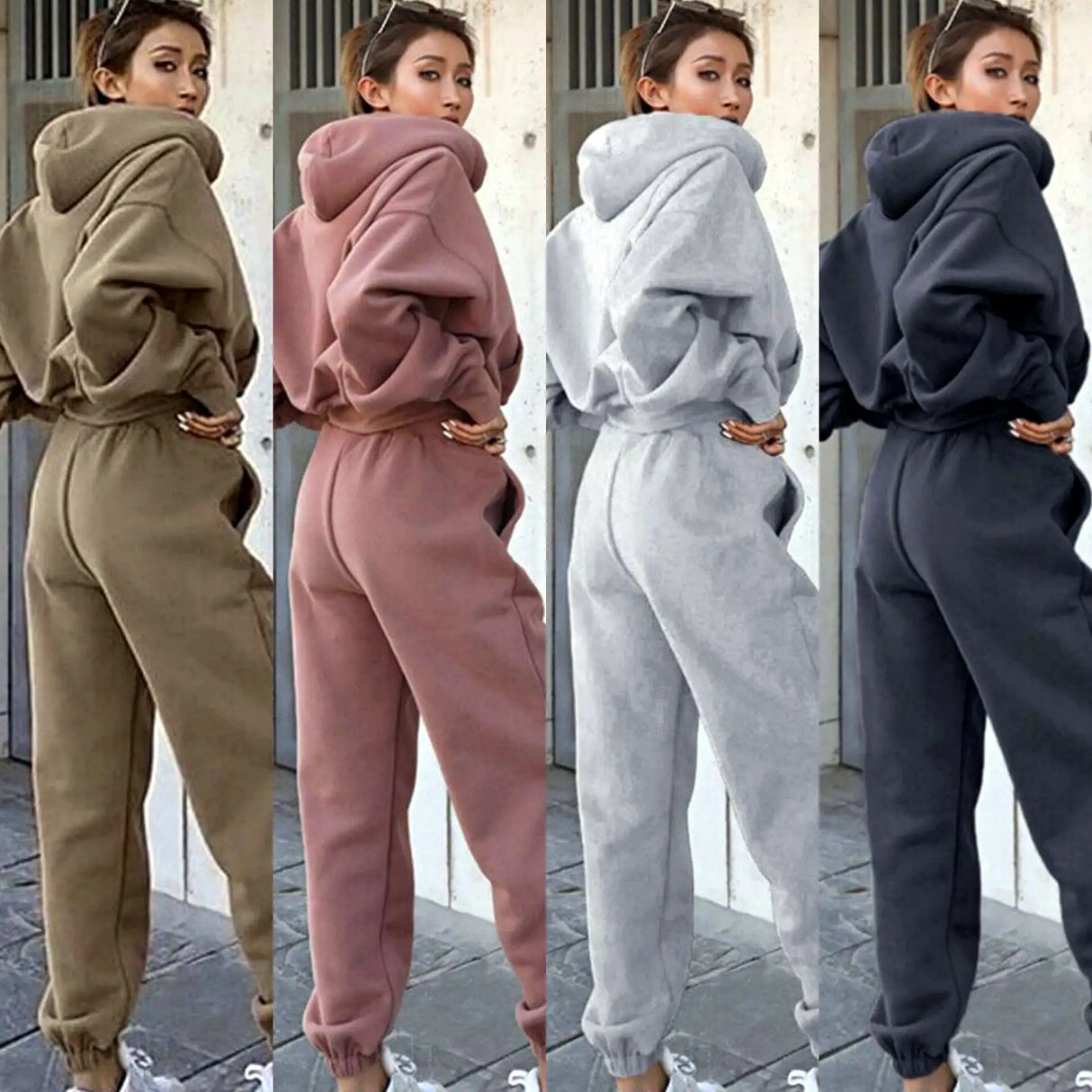 New Style Autumn And Winter Women's New Casual Hoodie Coat Sports Suit - Lootquake