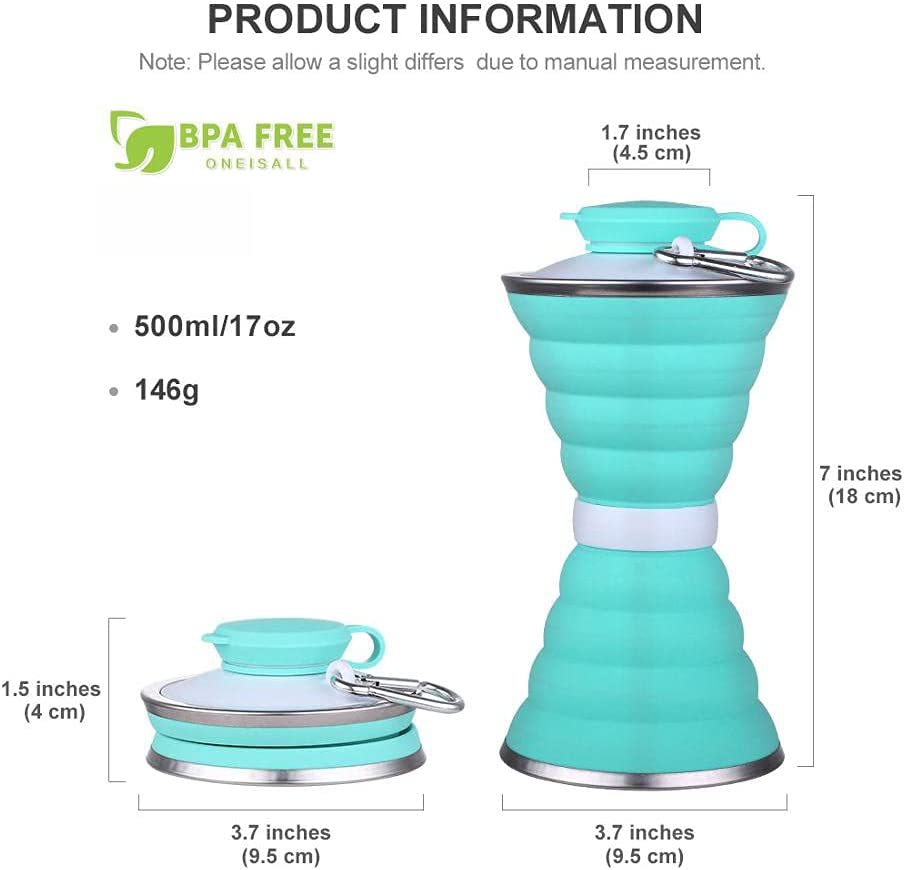 500ML Foldable Silicone Water Bottle: Ultimate Travel Companion!