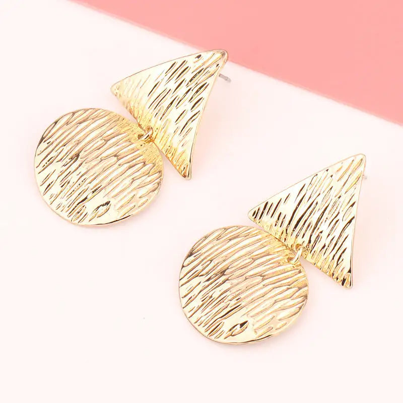 European And American Fashion Exaggerated Irregular Earrings Simple Geometric Female Vintage Earrings - Lootquake