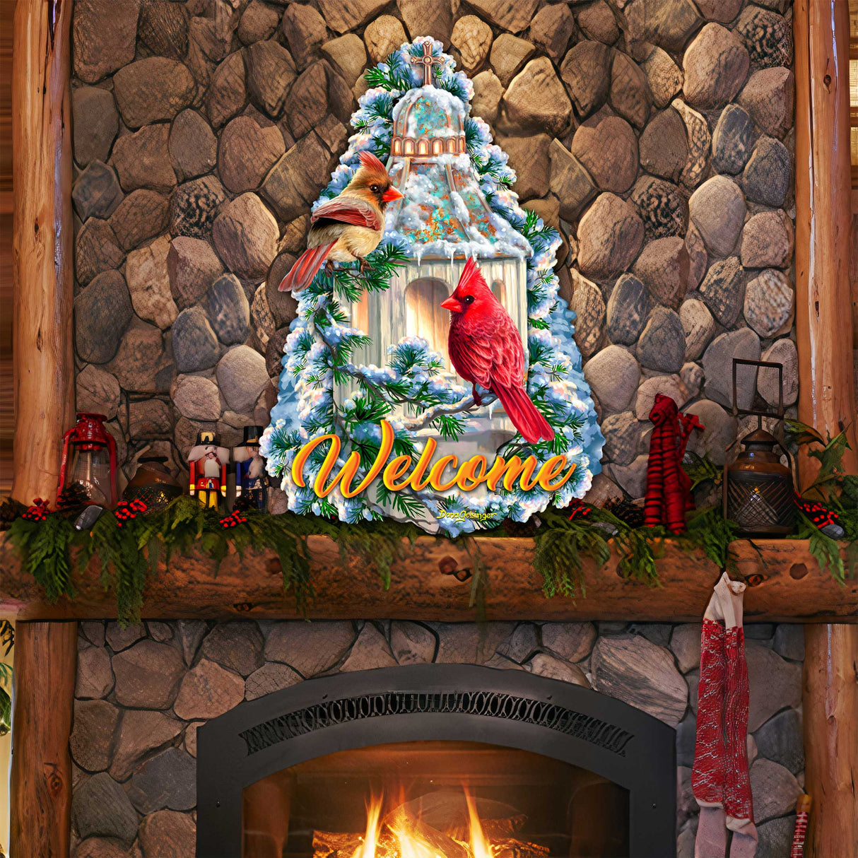 Decoración navideña para la puerta de la Capilla del Cardenal Pequeño por D. Gelsinger - Decoración navideña - 8652809H-DG