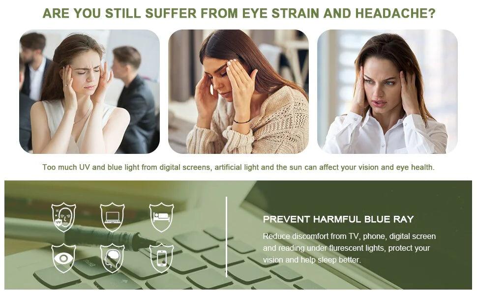 BrightVision 4-Pack Spring Hinge Anti-Blue Light Readers - Stylish Protection for Your Eyes