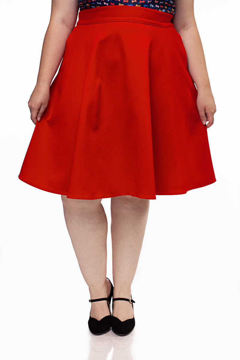Falda Charlotte en rojo