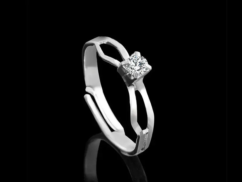 4 Pieces Rhinestones Necklace Set With Earrings Ring And Bracelet Fashion Jewelry For Women - Lootquake