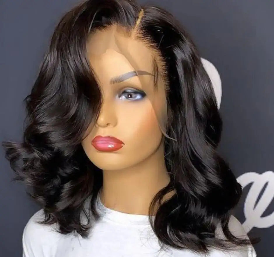 High Temperature Silk Mid-section Medium-length Curly Hair Women's Wig - Lootquake