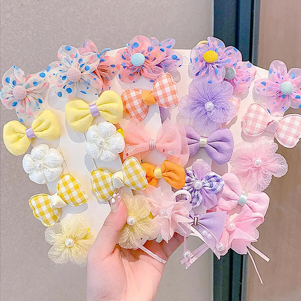 40pcs Flower Hair Ties with Bows Bow Hair Tie Kids Mini Hair Bows for Baby Girls Bow Hair Clips Tiny Small Flower Hair Clips Flower Clips Hair Bow Hair Clip Bow Clip Hair Bows Clips Hair Accessories - Lootquake