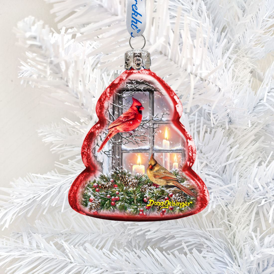 Together for Christmas Mercury Glass Ornament by D. Gelsinger - Christmas Decor - 778111-DG