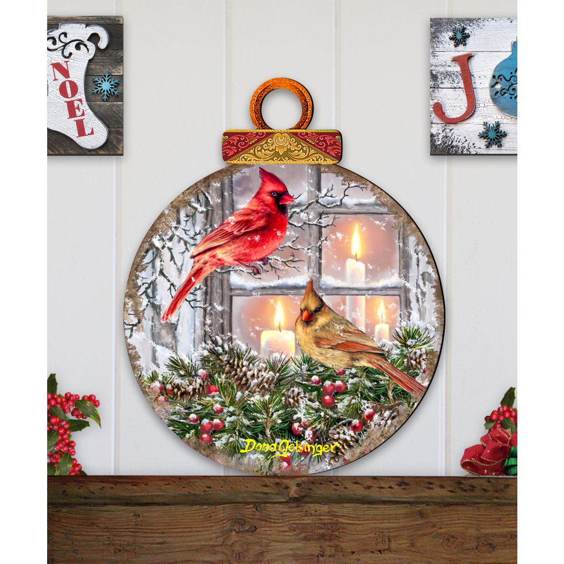 House Birds Holiday Door Decor by D. Gelsinger - Christmas Decor - 8421126H-DG