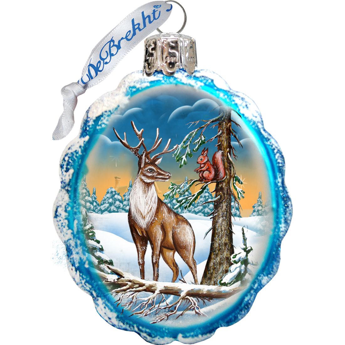 Wildlife Mercury Glass Ornaments Set of 3 by G. DeBrekht - Wildlife Holiday Decor - 770108S3