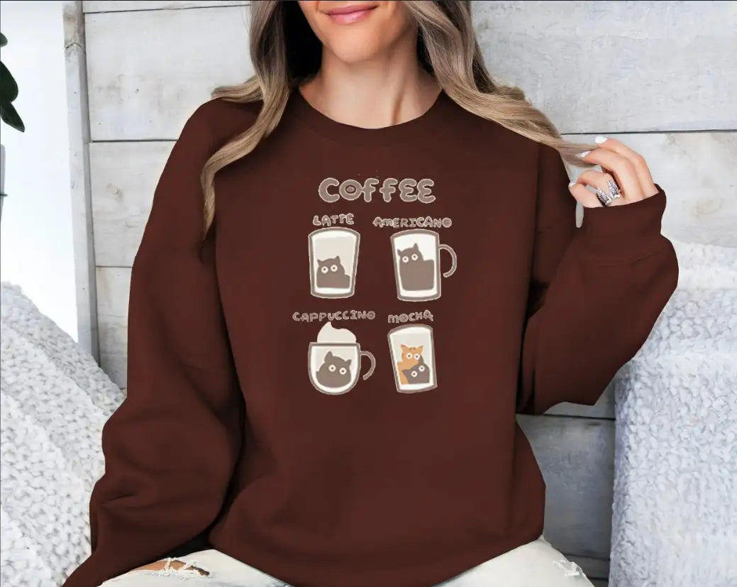 Women's Fashionable Solid Color Printed Long Sleeved Sweatshirt - Lootquake