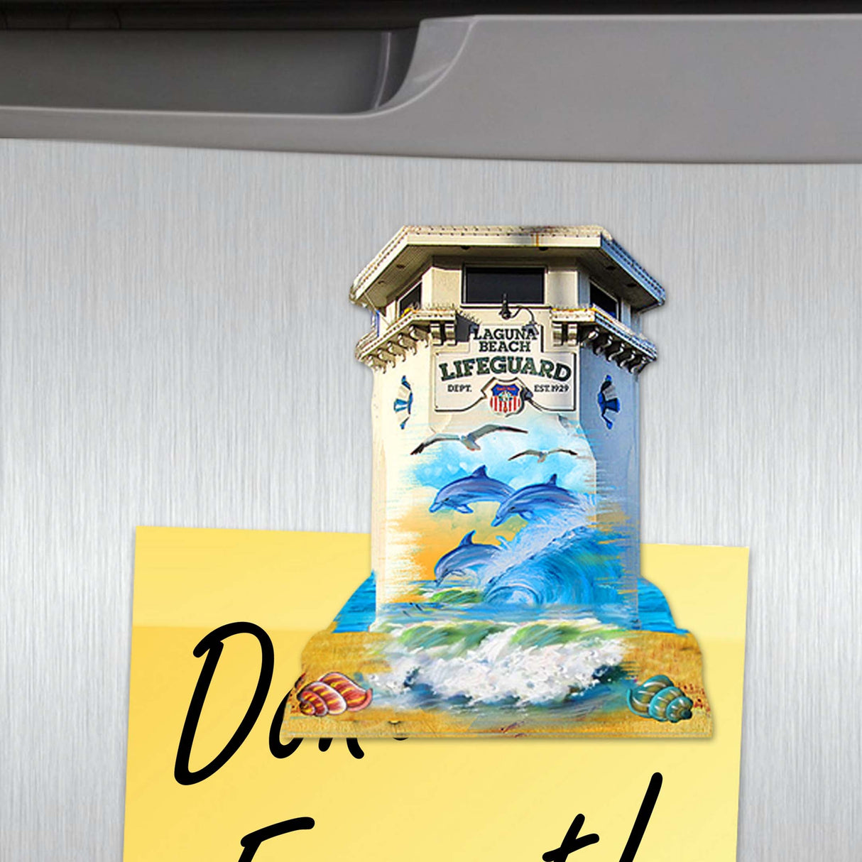 Coastal Decorative Wooden Magnets Set of 6 by G. Debrekht - Coastal Decor - 8090060G-S6