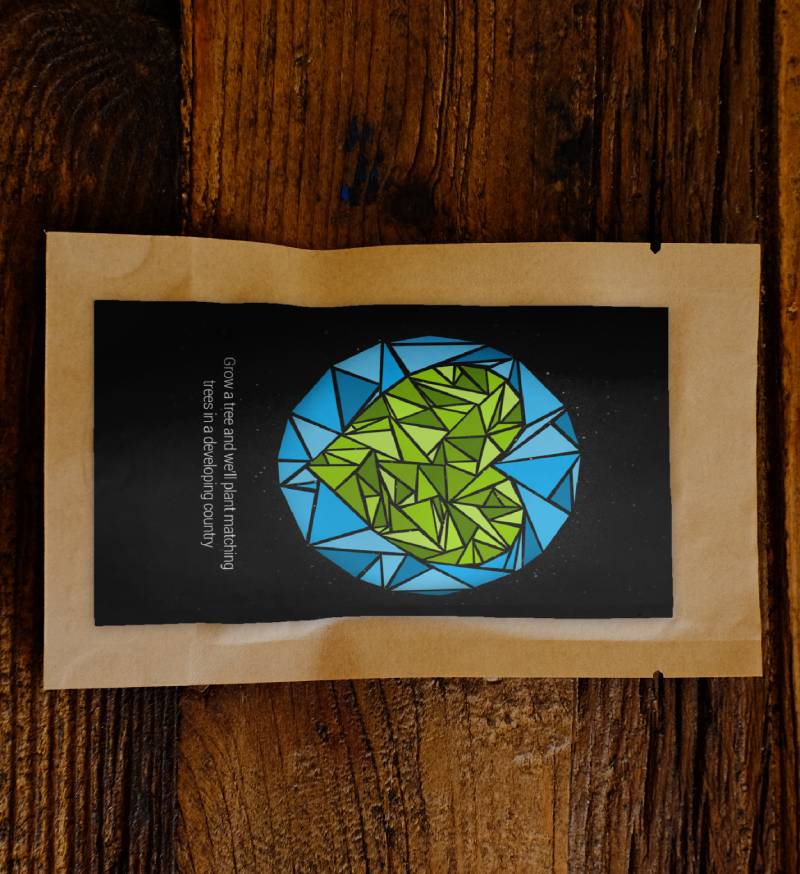 Earth with Heart Tree - Plants 50 Trees