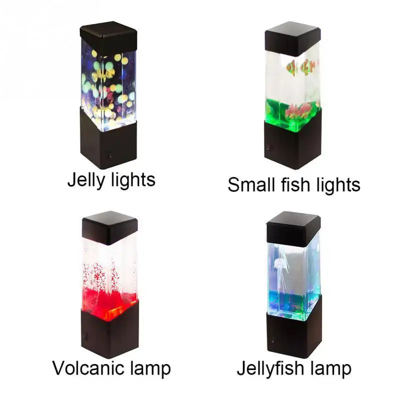 Colorful LED jellyfish night light - Lootquake