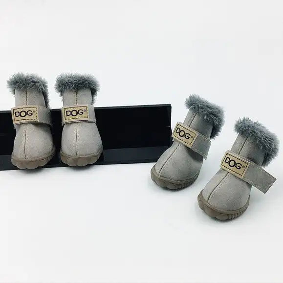Dog Thick Snow Boots Keep Warm Teddy Autumn And Winter VIP Shoes - Lootquake