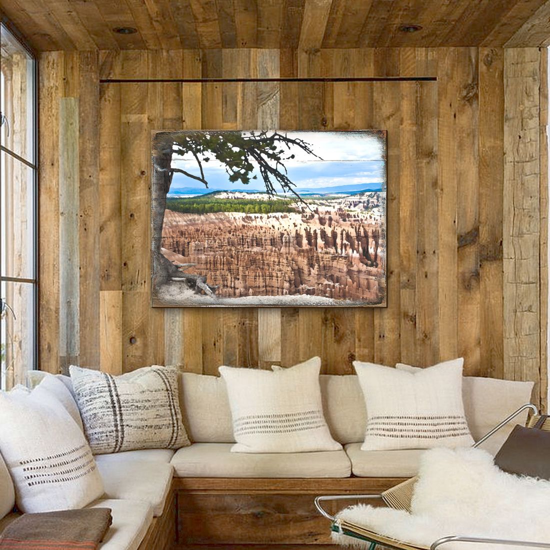 Canyon Tree View Art Wooden Wall Art by Nature Wonders - Nature Wildlife Decor - 95281B