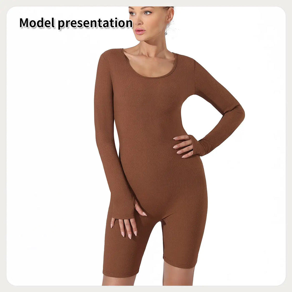 Women's Fashion Simple Solid Color Bodysuit - Lootquake