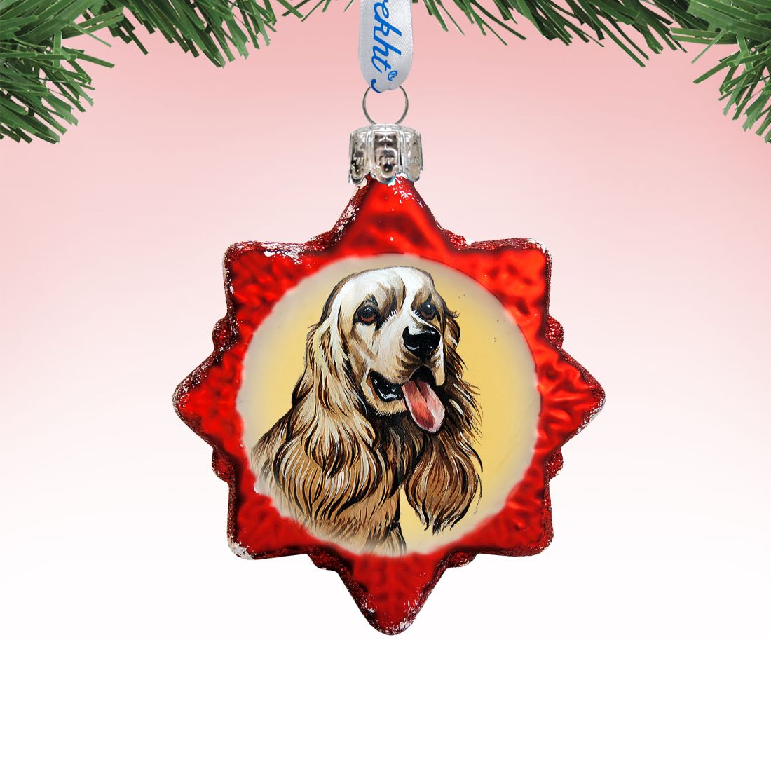 Adorno de vidrio de mercurio de labradoodle de G. DeBrekht - Decoración para perros y gatos - 774021