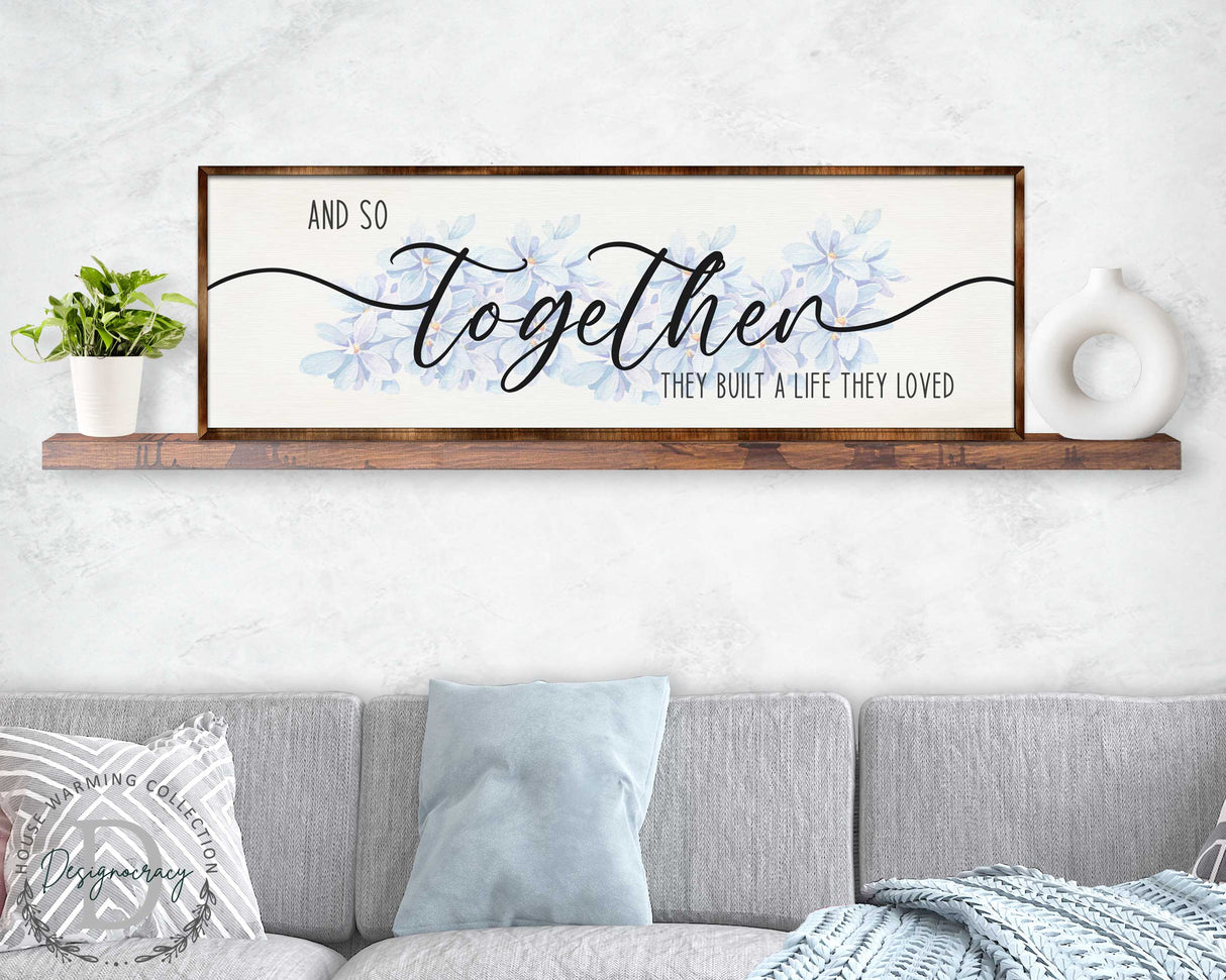 Build a Life You Love - Wooden Living Room Decor - Contemporary Decor - Bedroom Wall Art - Master Bedroom Sign - 310318
