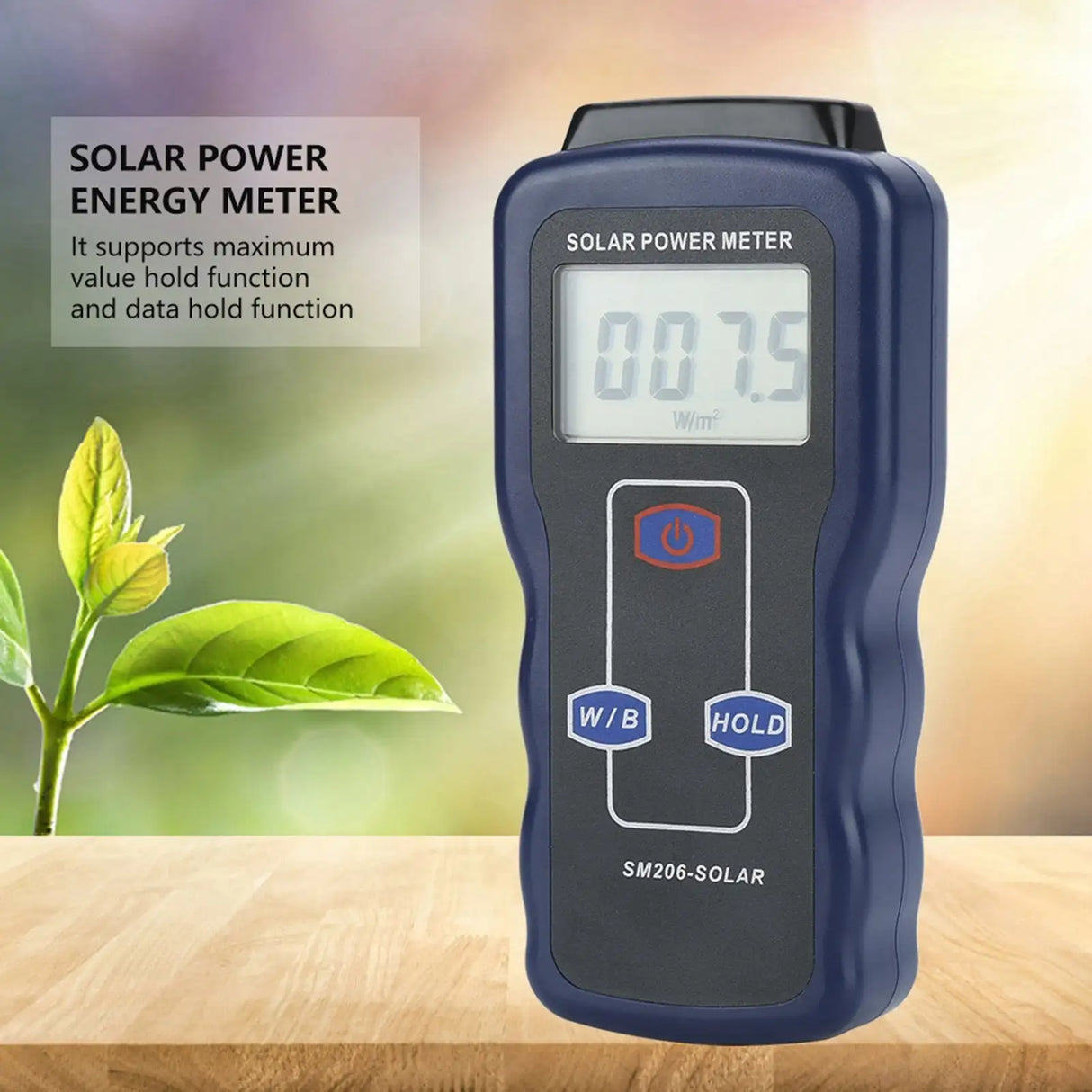 SM206 Digital Solar Power Meter Sun Light Radiation Measuring Testing Instrument - Lootquake