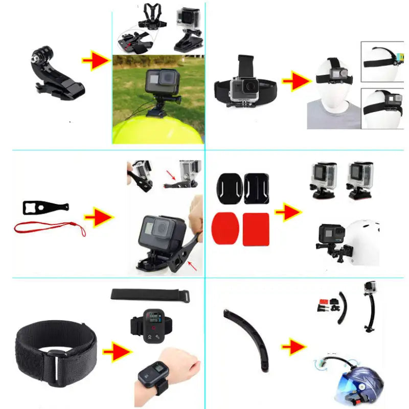 Sports Camera Accessories Set Photography Accessories - Lootquake