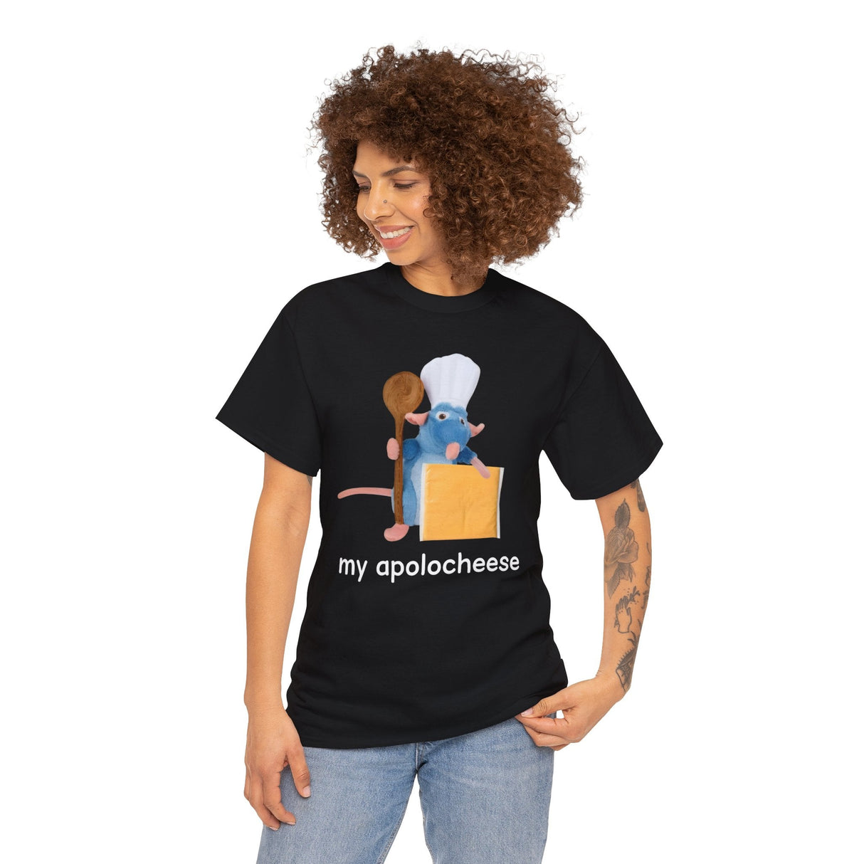 Camiseta con meme de queso de peluche de rata Apolocheese: divertida e irónica para amantes de las ratas
