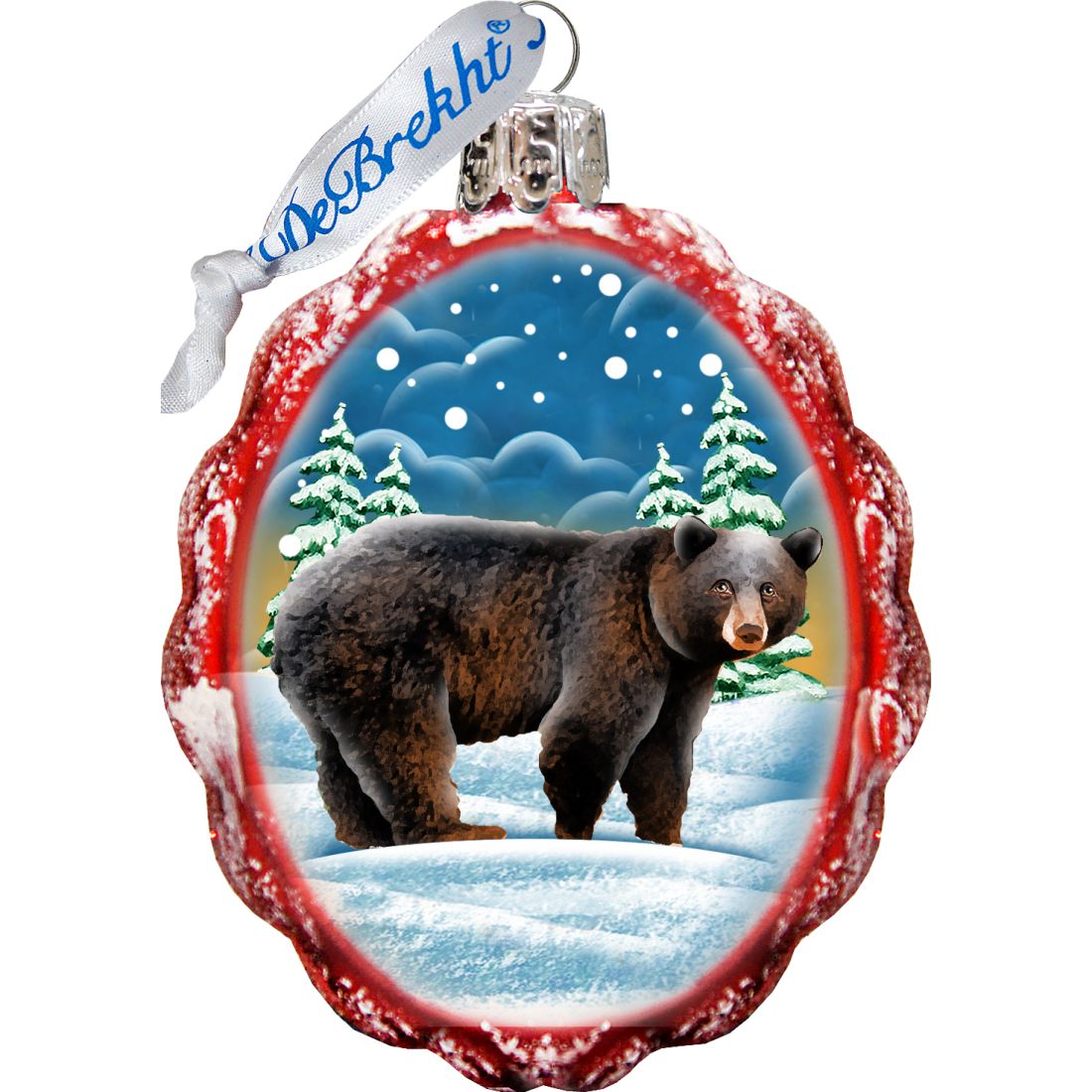 Wildlife Mercury Glass Ornaments Set of 3 by G. DeBrekht - Wildlife Holiday Decor - 770109S3