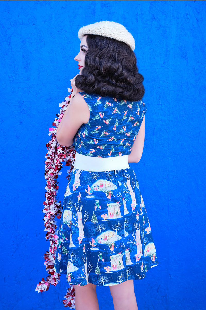 Top con lazo de zorro festivo (solo tallas grandes)