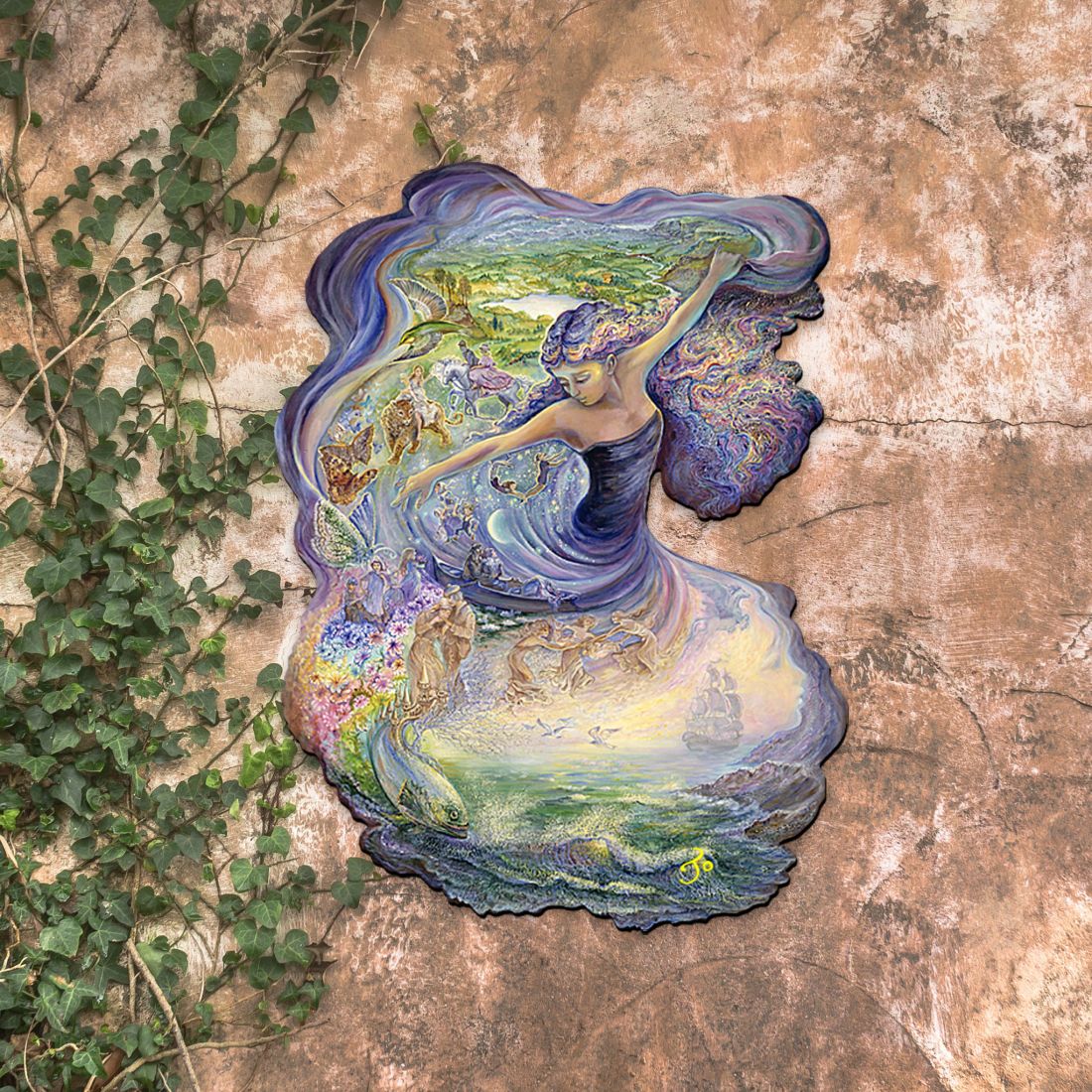 Dance of Dreams Wall Hanger by Josephine Wall - Christmas Decor - 845618H-JW