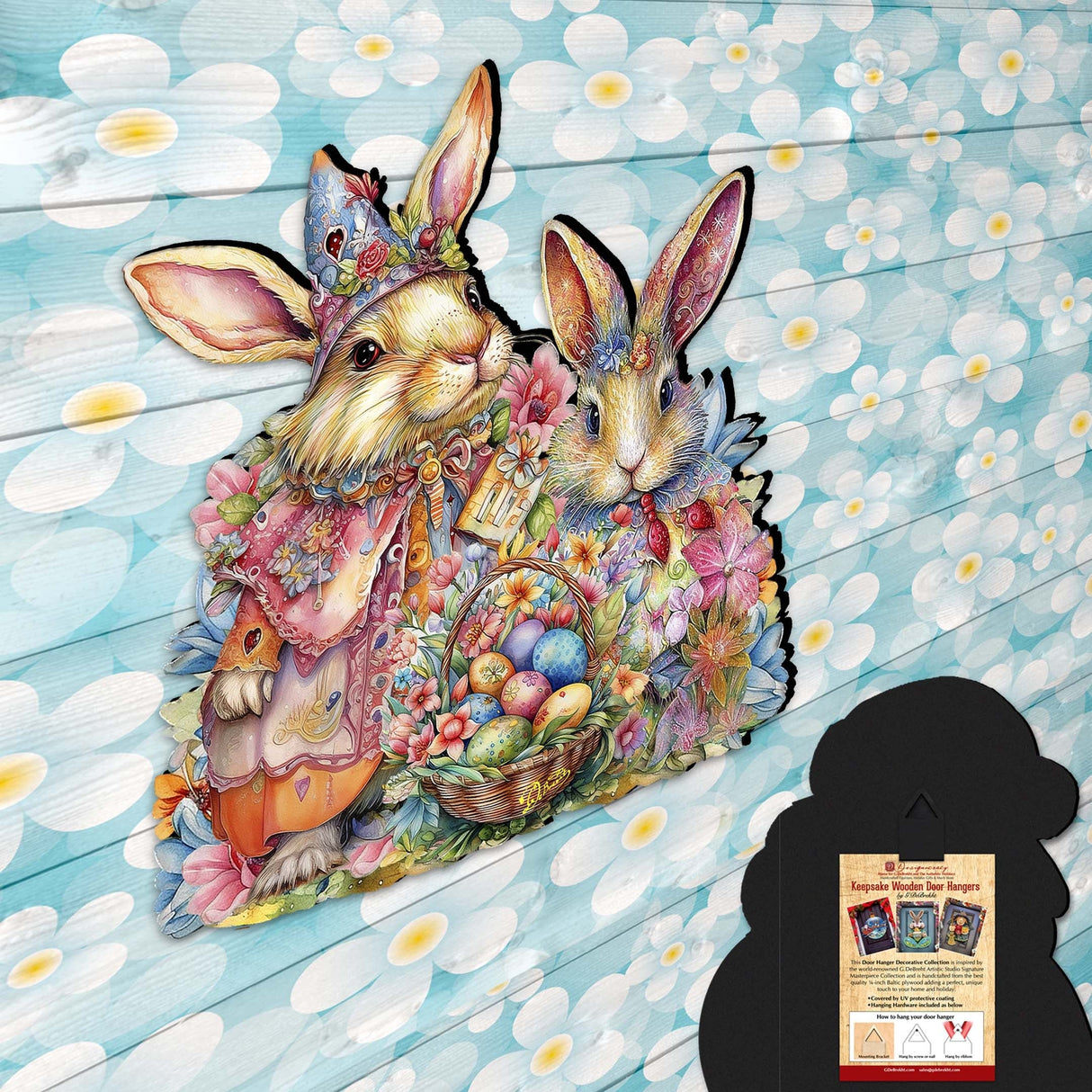 Easter Sweet Couple Holiday Door Decor by G. Debrekht - Easter Spring Decor - 8652768H