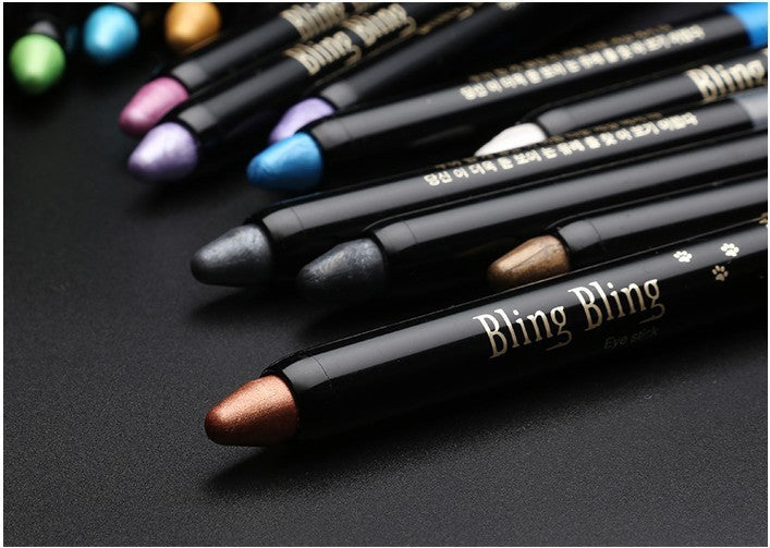 Pearlescent Silkworm Eyeshadow Pen: Waterproof, Long-Lasting, 15 Colors