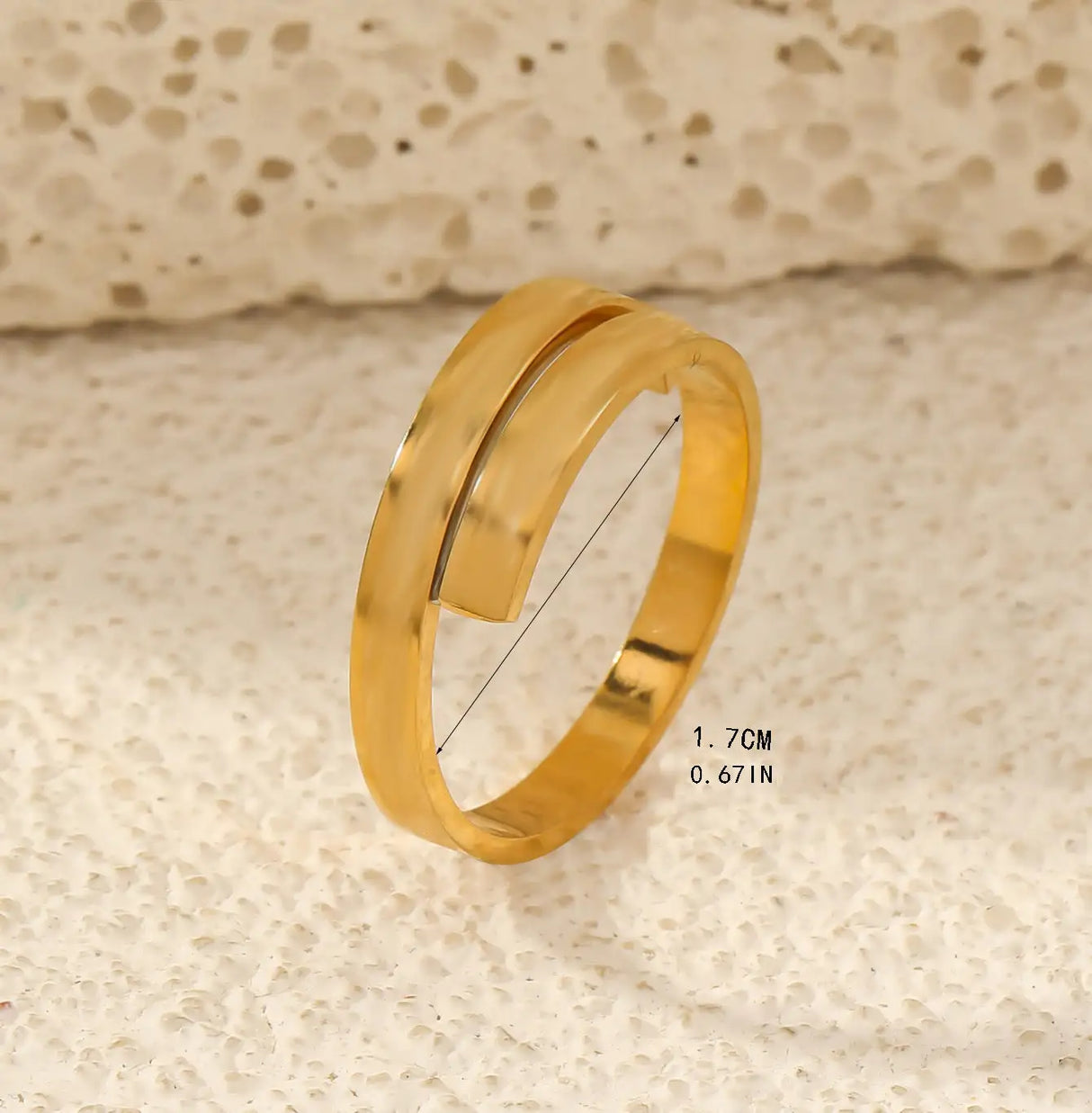 Design Titanium Steel Cross Open Adjustable Ring - Lootquake