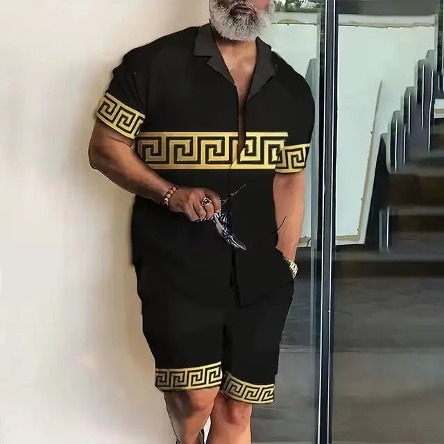 Fashion 3D Digital Printing Hawaiian Vacation Shirt Shorts - Lootquake