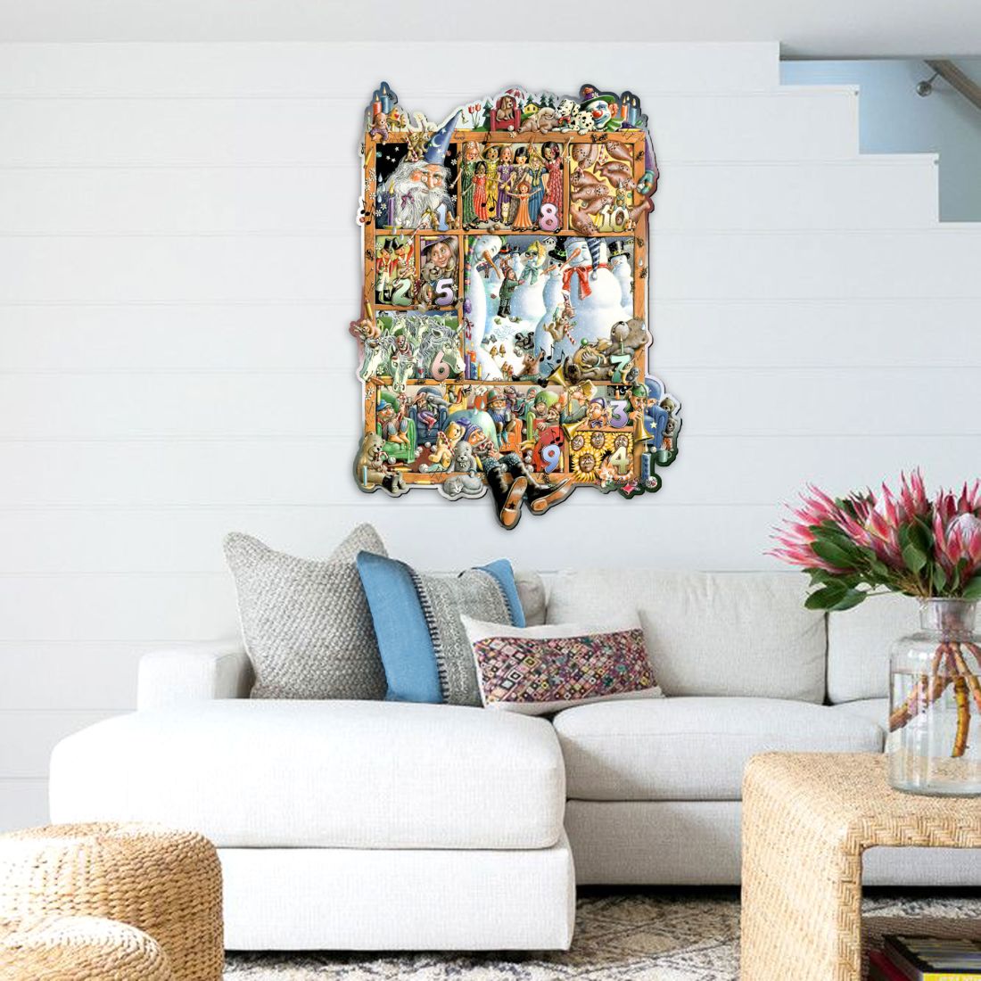 Numbers Whimsical Wall Art by Laura Seeley - Love Family Kids Decor - 8513009-LS