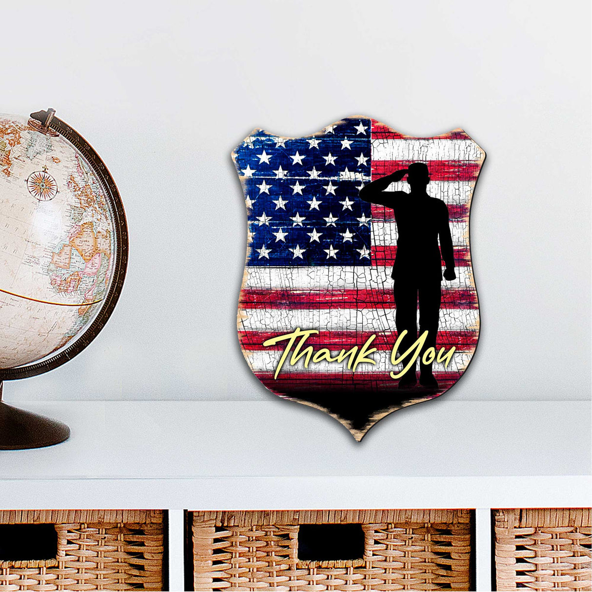 Colgante de pared con el escudo de agradecimiento - International Decor - 8187101H