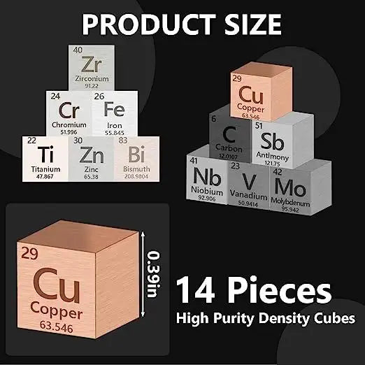 Metal Element Cube High Purity, Periodic Table Of Elements Collection For Element Collections Hobbies, Pure Tungsten Cube, Iron, Aluminum, Bismuth, - Lootquake