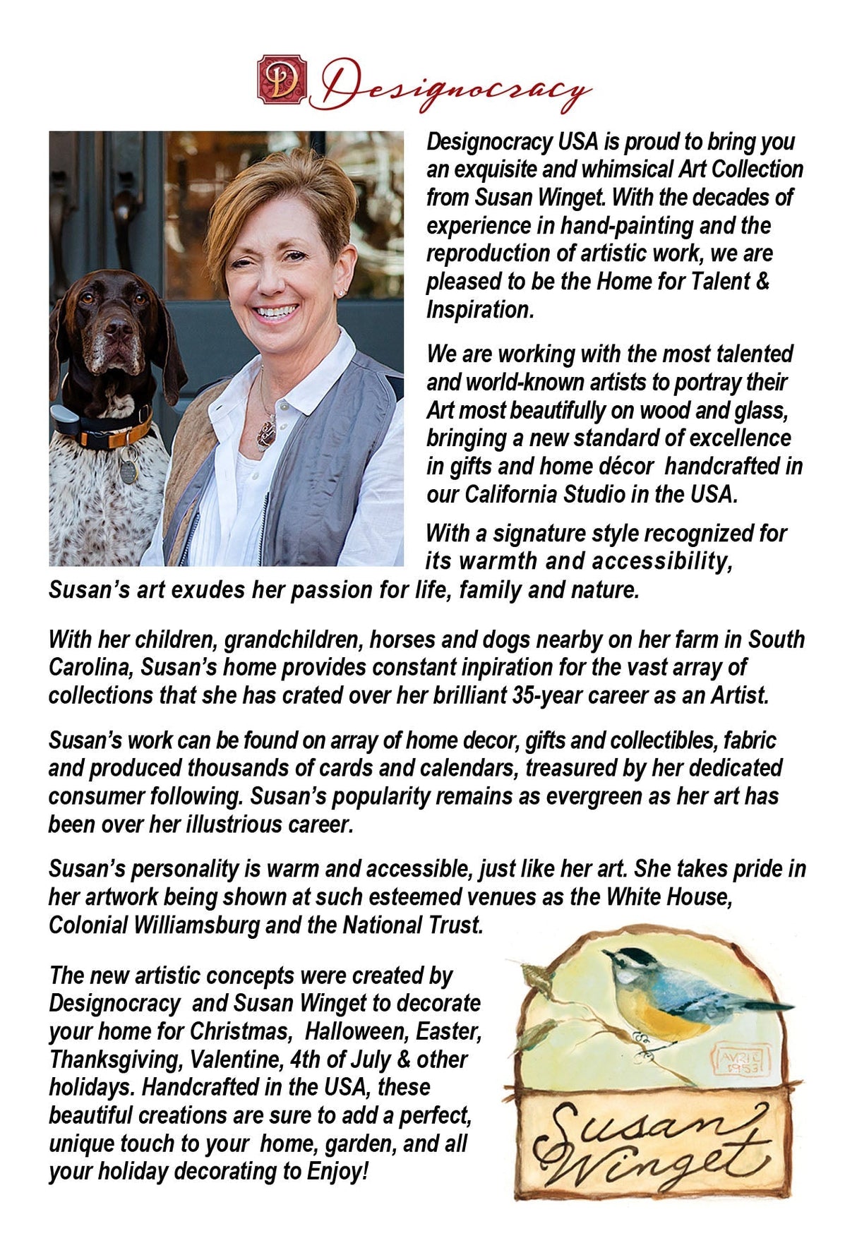 Christmas Decoration - Handblown Glass - Paddle Boarding Santa - Christmas Tree Ornament by Susan Winget - Handmade Gift - Wooden Ornament - 759-115-SW